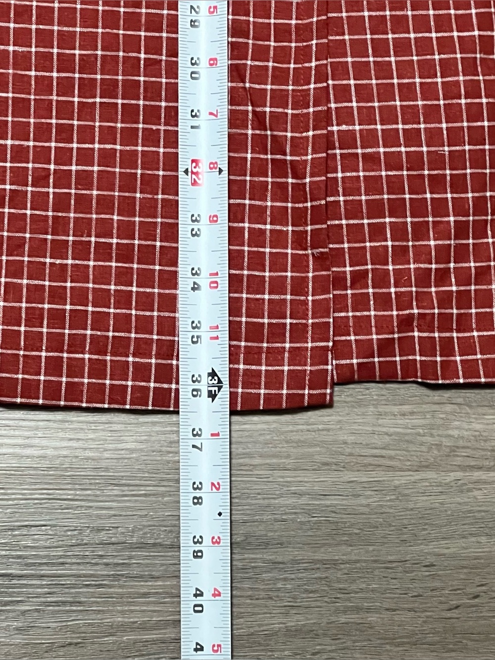 Conscious Clothing Womens XXL Soleil Wrap Dress Red Checkered Linen Pocket Apron - Picture 6 of 7